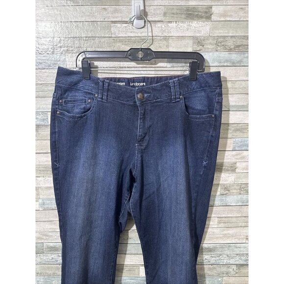 Women’s Lane Bryant Denim Jeans Dark Wash Straight Leg Plus Size 18 - Picture 7 of 15
